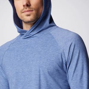 Sudadera con capucha de pesca de manga larga UV de poliéster transpirable de secado rápido de alta calidad logotipo personalizado UPF 50 ropa deportiva para Tallas grandes - Product Image 5