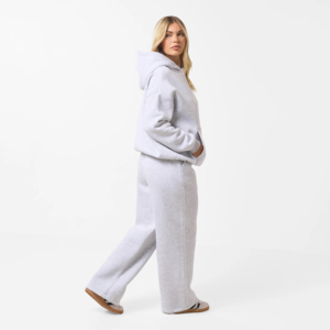 Sudadera con capucha informal de invierno para mujer, estilo chándal oversize, 100% algodón, ecológica, transpirable, de largo completo, holgada, con lavado ácido. - Product Image 4