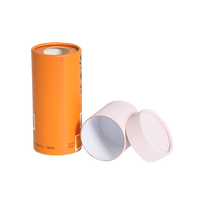 Récipient en carton écologique personnalisé déodorant baume à lèvres Type de soin de la peau Twist Up Tube de papier Boîte d'emballage pour café de rouge à lèvres