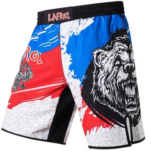 Shorts MMA pour hommes, imprimé intégral, taille élastique, entraînement de gym, kickboxing, légers, séchage rapide, colorés, haut de gamme pour arts martiaux MMA - Product Image 3
