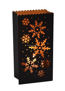Porte-bougie en fer fait à la main de couleur noire pour la maison, le mariage, la décoration de table de Noël, disponible à bas prix - Product Image 2