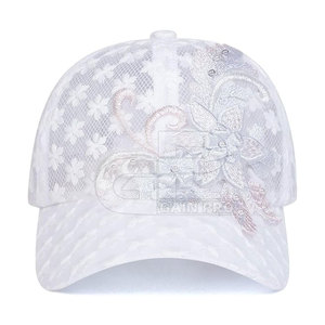 <b>Ladies</b> Lace Baseball <b>Hat</b> Stylish Floral Design Lightweight Fashion Headwear <b>for</b> Travel Outdoor Wear and Everyday Use - Product Image 4