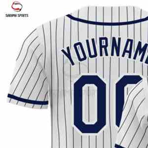 Camiseta Deportiva de Béisbol Personalizada de Moda, Diseño con Cuello en V, Impresión por Transferencia de Calor, Ropa Deportiva, Fabricante de Camisetas de Béisbol - Product Image 5