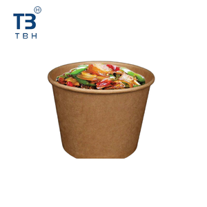 Bol à salade en papier kraft brun de bonne qualité avec couvercle, 850cc, conteneur alimentaire pour stand de restauration rapide, événement, fête, boutique - Vendeur malaisien - Product Image 3