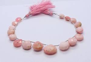 AAA Natural Pink <b>Opal</b> Faceted Heart Shape Beads 10 To 15 MM Pink <b>Opal</b> Gemstone Beads 8 Inch Strand Faceted Pink <b>Opal</b> Heart Beads - Product Image 3