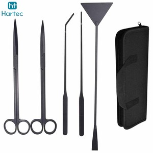 Juego Completo de Herramientas para Acuario de Acero Inoxidable, Tijeras para Acuarios, Pinzas, Aplanador de Arena, Kit de Inicio para Peceras Plantadas - Product Image 2