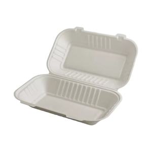 Caja de Almuerzo Desechable Premium de Bagazo, Compostable y Reciclable, 30 oz, con Cuchara, Envase Ecológico para Alimentos para Restaurantes y Hoteles - Product Image 1