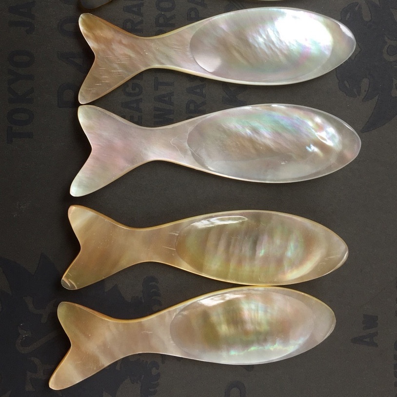 Mother Pearl Seashell Spoons-Eco-Friendly High Fashion Modern Luxury Durable Non-Toxic Giveaways for Cafes Coffee Shops-Gold · image 4
