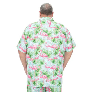2026 New Bulk Wholesale Hawaiian Shirts Men Tropical Casual Summer Shirts Custom Printed Lightweight Polyester Beach <b>Tops</b> - Product Image 2