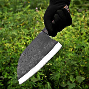 Cuchillo de Cocina Artesanal de Acero al Carbono para Chef y Carnicero, Hoja Fija, Mango de Madera, Funda de Cuero, Venta al por Mayor, Proveedor a Granel, Directo de Fábrica - Product Image 2