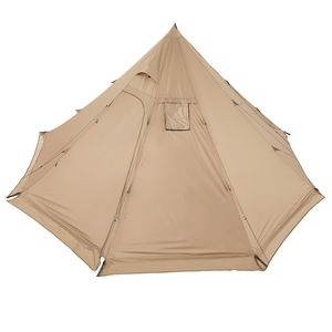Tenda Tipi Portatile per 4 Persone con Apertura per Stufa, Impermeabile in Tela, Leggera per Campeggio 4 Stagioni, Accessori per Tenda - Product Image 5
