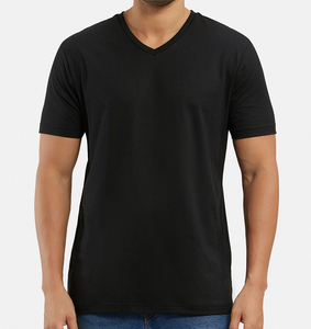Camiseta Básica de Algodón Premium para Hombre, Corte Regular, Ligera, Manga Corta, Lisa, Informal, para Moda Urbana, OEM, ODM, Personalizada - Product Image 5