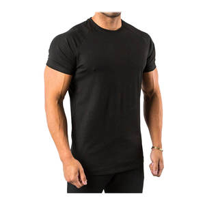 T-shirt pour homme 100% coton, coupe ample, couleur unie, col rond, coupe classique, tee-shirt de sport - Product Image 1