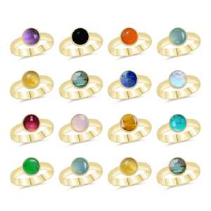 Southwest Handmade Trendy Natural <b>Stone</b> Multi <b>Stone</b> Adjustable Unisex Ring HOT Selling Rings Gemstone Ring Multicolored - Product Image 2