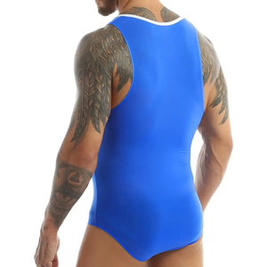 Customized Colors <b>Men</b> Adult Wrestling <b>Singlet</b> Spandex/Polyester Fabric Anti-Bacterial Quick Dry Features Custom Print - Product Image 4