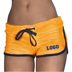 Pantalones Cortos Deportivos de Verano con Logotipo Personalizado OEM, Cintura Elástica con Cordón, Secado Rápido, Transpirables, de Algodón French Terry, Corte Bajo - Product Image 3