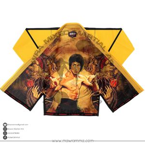 ชุดยิวยิตสูบราซิล Mawra พรีเมียม ผ้าฝ้าย 100% ทอลายเพิร์ลวีฟ ชุดยิวยิตสู BJJ พร้อมโลโก้สั่งทำพิเศษด้านหน้า ซับในแบบซับลิเมชั่น - Product Image 4