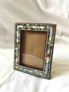 Cadre photo moderne en nacre, design classique, artisanat de haute qualité pour table - Product Image 3