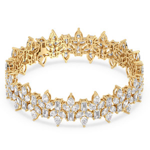 REYES Custom GRA Certified 28.14 Carat VVS Moissanite Tennis <b>Bracelets</b> in 925 Sterling <b>Silver</b> Fine Jewelry Wedding Gift For Her - Product Image 6
