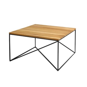 Mesa de centro antigua de metal con tapa de cristal, mueble artesanal artístico para el estilo interior tradicional de la sala de estar - Product Image 2