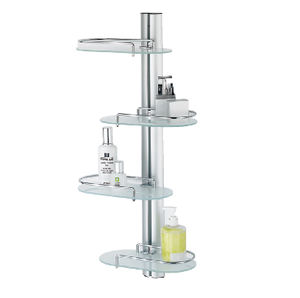 Étagère murale en verre personnalisable de haute qualité, à quatre niveaux, multifonctionnelle, pour la salle de bain - Product Image 1