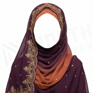 Hiyab de Seda Satinada de Color Sólido para Mujer, Suave al Tacto, para Uso Diario, Pañuelo Étnico de Oriente Medio - Product Image 6