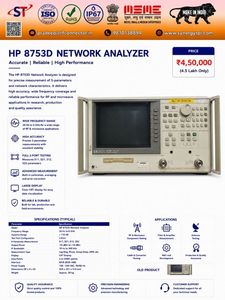 Analyseur de réseau vectoriel RF 8753D à 8 ports, testeur de paramètres S avec communication Ethernet, type PLC pour la production en laboratoire - Product Image 1