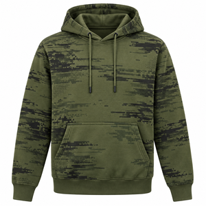 Sudadera con Capucha para Hombre, Tejida, Gruesa, de Invierno, Transpirable, Ecológica, de Secado Rápido, con Cordón Ajustable y Manga Larga - Product Image 5