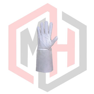 Guantes de Soldadura TIG de Cuero Vacuno Resistentes y Duraderos, Resistentes a Desgarros, Anticorte, Antiestáticos, 11 oz, 26 cm, Mango Corto - Product Image 2