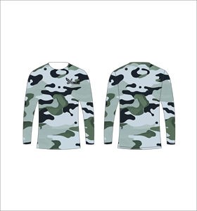 Maillot de sport personnalisé à manches longues en sublimation, léger, avec motif cercles bleus et foncés – Fournisseur de vêtements en gros - Product Image 3