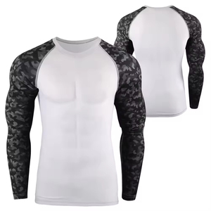 Chemises de compression MMA à manches longues pour hommes de haute qualité, imprimées sur mesure, rashguard BJJ pour hommes - Product Image 4