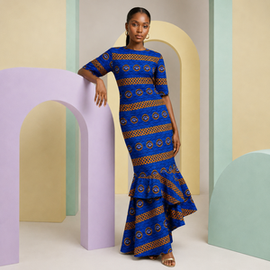 Tela de Algodón con Estampado Africano de Alta Calidad y Ecológica, Textil Ankara, Tela con Estampado Batik para Vestidos de Mujer y Hombre, Bolsos y Manualidades - Product Image 5