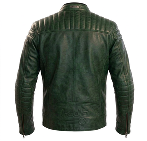 Chaqueta de Motociclista de Cuero Vacuno Premium Kadia, Diseño Acolchado con Protección en los Hombros, Equipamiento de Motocicleta con Cierres y Logotipo Personalizado - Product Image 3
