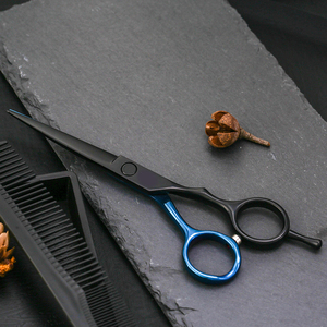 Ciseaux de coiffure noirs pour barbier, ciseaux de coupe de cheveux, ciseaux de barbier professionnels - Product Image 4