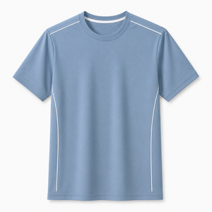 T-shirt pour homme à col rond et manches courtes, 100% coton, écologique, respirant, décontracté, pour l'été, vente en gros - Product Image 6