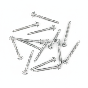 Carbon Steel Self-Drilling Roofing Screws with Hex Washer Head - Zinc Coated - Product Image 1