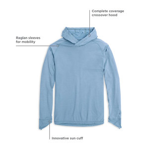 Custom Logo UPF 50 Printed 100% Polyester Fishing <b>Hoodie</b> for Men with <b>UV</b> <b>Protection</b> and Outdoor Use - Product Image 6