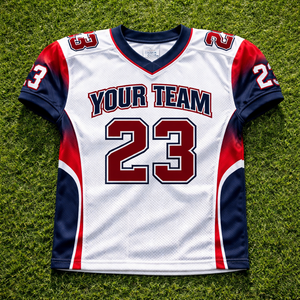 Camisetas de fútbol americano personalizadas para equipos y ligas, de secado rápido, transpirables, de poliéster, con nombre y número del jugador sublimados. - Product Image 4