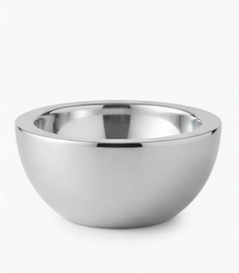 Bol de service polonais brillant à double paroi en acier inoxydable Bol de service élégant et magnifiquement conçu - Product Image 3