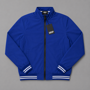 Chaqueta Bomber Ligera para Hombre al por Mayor, Cortavientos con Cremallera Completa, Chaqueta Casual Estilo Universitario, OEM ODM Personalizado, Prenda Exterior Lisa en Bangladesh - Product Image 5