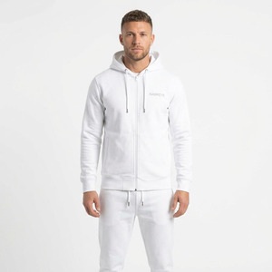 Hawk Eye Sports <b>Men's</b> Slim Fabric Fleece 300g Winter <b>Pullover</b> Hoodie Full-Length Button-Up Tracksuit Set Breathable - Product Image 1