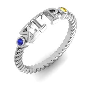 Sigma Gamma Rho Sterling Silver <b>Ring</b> R002 <b>Women</b> Greek Letter Sorority Jewelry Elegant Polished Finger <b>Ring</b> College Graduation - Product Image 2