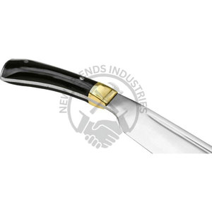 Nouveau couteau Viking Seax forgé à la main en acier à haute teneur en carbone, lame de 16,5 pouces, manche en corne, finition hautement polie, ambidextre, couteau de collection - Product Image 3