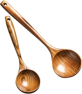 Cuillère à thé en bois écologique, cuillère à café, à thé et à sucre en bois naturel, outil de cuisine réutilisable - Product Image 1