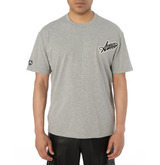 Camiseta Personalizada de Manga Corta para Hombre, 100% Algodón, Color Gris, con Estampado de Letras, Corte Regular, Estilo Casual con Cuello Redondo - Product Image 3
