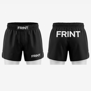 Pantalones Cortos de Muay Thai Unisex para Adultos, Personalizados, Profesionales, para Entrenamiento de MMA, Tradicionales, de Satén Elástico, Duraderos, de Secado Rápido, 100% - Product Image 2