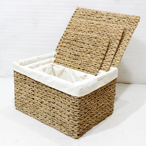 Cestas de regalo de lujo rectangulares para spa, cestas vacías de mimbre al por mayor, cestas de regalo grandes personalizadas de mimbre. - Product Image 6