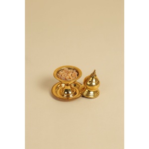 S H INC. IB-01 Quemador de incienso árabe de latón ornamentado, bellamente grabado, para incienso de Oud de madera de sequo, religioso, ecológico, para todas las estaciones - Product Image 5