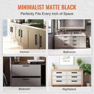 Set di 10 Maniglie Quadrate Sottili in Acciaio Inox da 128mm per Cassetti e Armadi da Cucina - Product Image 5