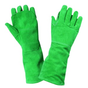 Guantes de Soldadura de Cuero Vacuno, Doble Palma, Resistentes, para Trabajo Pesado, Impermeables, Antideslizantes, Dedos Completos, Unisex, para Exteriores - Product Image 5